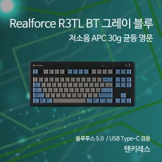 Realforce R3TL BT 그레이 블루 저소음 APC 30g 균등 영문 (텐키레스) - R3HDL3